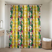 Hawaiian Palaka Bathroom Set Hibiscus Pineapple Lei - Polynesian Pride