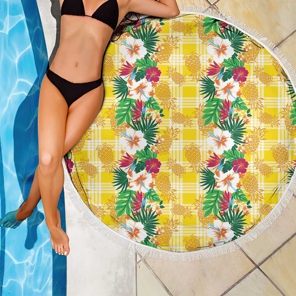 Hawaiian Palaka Beach Blanket Hibiscus Pineapple Lei - Polynesian Pride