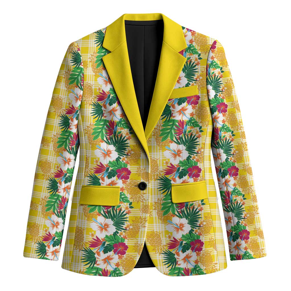 Hawaiian Palaka Blazer Hibiscus Pineapple Lei - Polynesian Pride