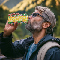 Hawaiian Palaka 4 in 1 Can Cooler Tumbler Hibiscus Pineapple Lei - Polynesian Pride