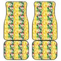 Hawaiian Palaka Car Mats Hibiscus Pineapple Lei - Polynesian Pride