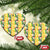 Hawaiian Palaka Ceramic Ornament Hibiscus Pineapple Lei - Polynesian Pride