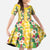 Hawaiian Palaka Family Matching Off Shoulder Maxi Dress and Hawaiian Shirt Hibiscus Pineapple Lei - Polynesian Pride
