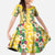 Hawaiian Palaka Family Matching Summer Maxi Dress and Hawaiian Shirt Hibiscus Pineapple Lei - Polynesian Pride