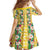Hawaiian Palaka Family Matching Tank Maxi Dress and Hawaiian Shirt Hibiscus Pineapple Lei - Polynesian Pride