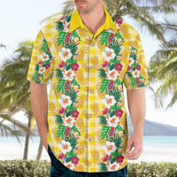 Hawaiian Palaka Hawaiian Shirt Hibiscus Pineapple Lei - Polynesian Pride