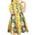 Hawaiian Palaka Kid Short Sleeve Dress Hibiscus Pineapple Lei - Polynesian Pride