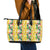 Hawaiian Palaka Leather Tote Bag Hibiscus Pineapple Lei - Polynesian Pride