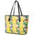 Hawaiian Palaka Leather Tote Bag Hibiscus Pineapple Lei - Polynesian Pride