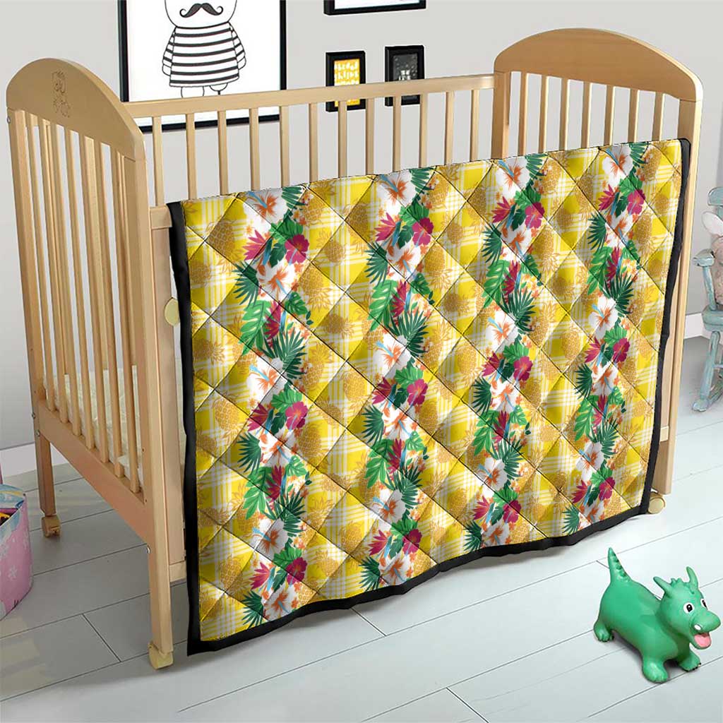 Hawaiian Palaka Quilt Hibiscus Pineapple Lei - Polynesian Pride