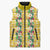 Hawaiian Palaka Sleeveless Puffer Jacket Hibiscus Pineapple Lei - Polynesian Pride