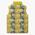 Hawaiian Palaka Sleeveless Puffer Jacket Hibiscus Pineapple Lei - Polynesian Pride