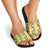 Hawaiian Palaka Slide Sandals Hibiscus Pineapple Lei - Polynesian Pride