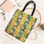 Hawaiian Palaka Tote Bag Hibiscus Pineapple Lei - Polynesian Pride