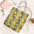 Hawaiian Palaka Tote Bag Hibiscus Pineapple Lei - Polynesian Pride