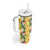 Hawaiian Palaka Tumbler With Handle Hibiscus Pineapple Lei - Polynesian Pride