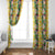 Hawaiian Palaka Window Curtain Hibiscus Pineapple Lei - Polynesian Pride