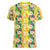 Hawaiian Palaka Women V-Neck T-Shirt Hibiscus Pineapple Lei - Polynesian Pride