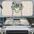 Brown Hawaiian Palaka Auto Sun Shade Kukui Nut Money Lei - Polynesian Pride