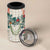Brown Hawaiian Palaka 4 in 1 Can Cooler Tumbler Kukui Nut Money Lei - Polynesian Pride