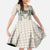 Brown Hawaiian Palaka Family Matching Long Sleeve Bodycon Dress and Hawaiian Shirt Kukui Nut Money Lei - Polynesian Pride