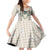 Brown Hawaiian Palaka Family Matching Off Shoulder Short Dress and Hawaiian Shirt Kukui Nut Money Lei - Polynesian Pride