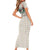 Brown Hawaiian Palaka Family Matching Short Sleeve Bodycon Dress and Hawaiian Shirt Kukui Nut Money Lei - Polynesian Pride