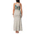 Brown Hawaiian Palaka Family Matching Tank Maxi Dress and Hawaiian Shirt Kukui Nut Money Lei - Polynesian Pride