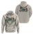 Brown Hawaiian Palaka Hoodie Kukui Nut Money Lei - Polynesian Pride