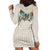 Brown Hawaiian Palaka Hoodie Dress Kukui Nut Money Lei - Polynesian Pride