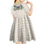 Brown Hawaiian Palaka Kid Short Sleeve Dress Kukui Nut Money Lei - Polynesian Pride