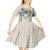 Brown Hawaiian Palaka Kid Short Sleeve Dress Kukui Nut Money Lei - Polynesian Pride