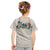 Brown Hawaiian Palaka Kid T Shirt Kukui Nut Money Lei - Polynesian Pride