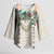 Brown Hawaiian Palaka Kimono Sleeve Blouse Kukui Nut Money Lei - Polynesian Pride