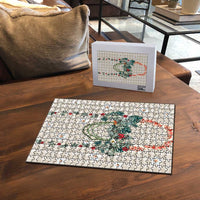 Brown Hawaiian Palaka Puzzle Kukui Nut Money Lei - Polynesian Pride