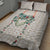 Brown Hawaiian Palaka Quilt Bed Set Kukui Nut Money Lei - Polynesian Pride