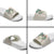 Brown Hawaiian Palaka Slide Sandals Kukui Nut Money Lei - Polynesian Pride