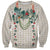 Brown Hawaiian Palaka Sweatshirt Kukui Nut Money Lei - Polynesian Pride
