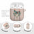 Peach Hawaiian Palaka AirPods Case Kukui Nut Money Lei - Polynesian Pride