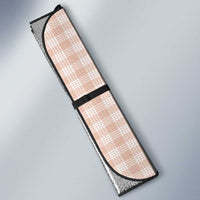 Peach Hawaiian Palaka Auto Sun Shade Kukui Nut Money Lei - Polynesian Pride