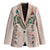 Peach Hawaiian Palaka Blazer Kukui Nut Money Lei - Polynesian Pride