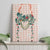 Peach Hawaiian Palaka Canvas Wall Art Kukui Nut Money Lei - Polynesian Pride