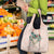 Peach Hawaiian Palaka Grocery Bag Kukui Nut Money Lei - Polynesian Pride