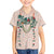 Peach Hawaiian Palaka Hawaiian Shirt Kukui Nut Money Lei - Polynesian Pride