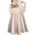Peach Hawaiian Palaka Kid Short Sleeve Dress Kukui Nut Money Lei - Polynesian Pride