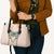 Peach Hawaiian Palaka Leather Bag Kukui Nut Money Lei - Polynesian Pride