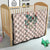 Peach Hawaiian Palaka Quilt Kukui Nut Money Lei - Polynesian Pride