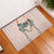 Peach Hawaiian Palaka Rubber Doormat Kukui Nut Money Lei - Polynesian Pride