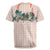 Peach Hawaiian Palaka Rugby Jersey Kukui Nut Money Lei - Polynesian Pride