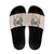 Peach Hawaiian Palaka Slide Sandals Kukui Nut Money Lei - Polynesian Pride